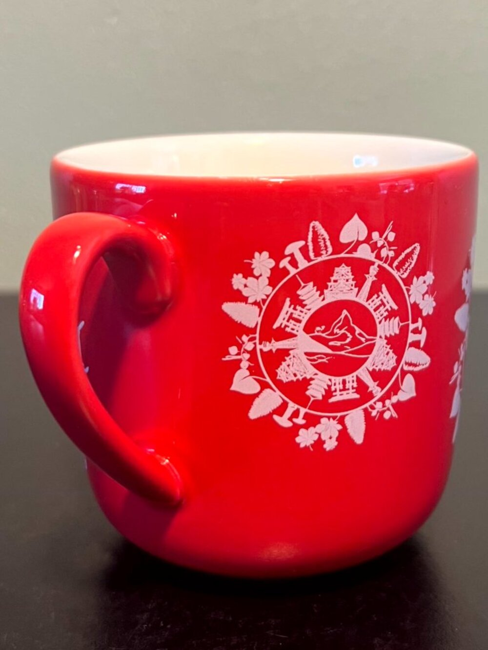 Swissotel x RAK Porcelain Red Silhouette Mug 10oz 4-Pattern Swiss Art 2019 - Picture 3 of 14